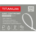 Хомут пластиковый 3.6x200мм 100шт УФ PA6.6 белый (TF-PH3620-W) TITANUM