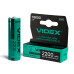 Аккумулятор Videx литий-ионный 18650 (без защиты) 2200mAh color box/1шт
