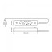 Сетевой удлинитель VIDEX ONCORD с/с 3п 3м (3x1.5мм) 2.4А 2USB+USB-C с кнопкой White
