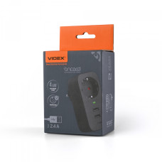 Сетевой адаптер VIDEX ONCORD с/с 1п 2.4A 2USB+USB-C Black Сетевой адаптер VIDEX ONCORD с/с 1п 2.4A 2USB+USB-C Black