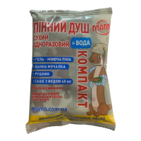 Сухой душ МАМО КОМПАКТ полотенце 40*46 см с водой