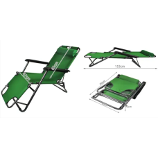 Крісло-шезлонг двох позиційне 156-60-82 см Palisad Camping до 100 кг 695878