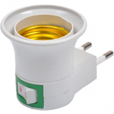 Патрон у розетку з вимикачем, цоколь Е27 Патрон у розетку з вимикачем, цоколь Е27