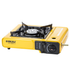 Плита газова SIGMA туристична з п'єзопідпалом і адаптером (кейс)