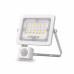 LED прожектор VIDEX F2e 10W 900Lm 5000K 220V з датчиком руху та освітленості
