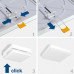 Рамка накладного монтажа безрамочного квадратного светильника VIDEX (VL-DLFS-15SF)