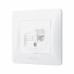 Розетка CAT3 одинарна телефонна біла VIDEX BINERA Розетка CAT3 одинарна телефонна біла VIDEX BINERA