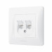 Розетка CAT6+CAT6 подвійна комп'ютерна біла VIDEX BINERA Розетка CAT6+CAT6 подвійна комп'ютерна біла VIDEX BINERA