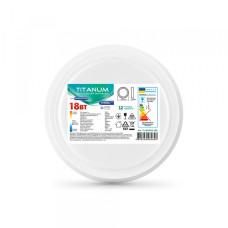 LED Світильник круглий накладний TITANUM 18W 5000K 220V