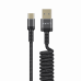 Кабель спиральный USB Type-C HAVIT HV-CB6252 2.4A 1.5м