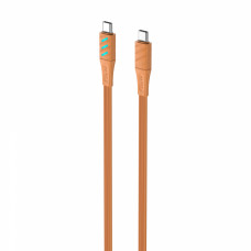 Кабель USB-C to USB-C HAVIT HV-CB6254 PD60W 3A 1м з LED індикатором Orange