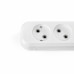 Колодка удлинителя без заземления 4 гнезда белая TITANUM STANDARD Колодка удлинителя без заземления 4 гнезда белая TITANUM STANDARD