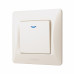 Вимикач одноклавішний з підсвіткою кремовий VIDEX BINERA