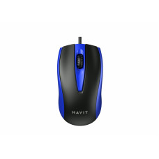 Проводная мышь HAVIT HV-MS871 USB Blue (1200 DPI, 3 кл)