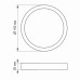 LED Светильник круглый накладной VIDEX 18W 5000K