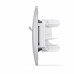 Розетка CAT6+CAT3 двойная серебряный шёлк VIDEX BINERA
