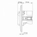 Розетка одинарная с заземлением и 2USB серебряный шёлк VIDEX BINERA