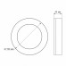 LED светильник ART IP65 круглый VIDEX 15W 5000K