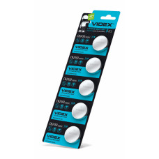 Батарейка літієва Videx CR2450 5шт BLISTER CARD