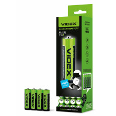 Батарейка лужна Videx LR6/AA SHRINK