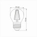 LED лампа VIDEX Filament G45FA 4W E27 2200K бронза