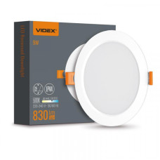 LED світильник Back вбудований круглий VIDEX 9W 5000K