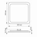 LED светильник встраиваемый квадрат VIDEX 24W 5000K