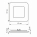 LED светильник встраиваемый квадрат VIDEX 3W 5000K