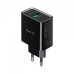 Зарядний пристрій HAVIT HV-UC111 20W USB+USB-C Black