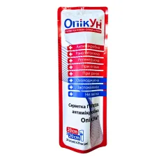 Салфетка гелевая антимикробная ОпікУн 20х20 см №1